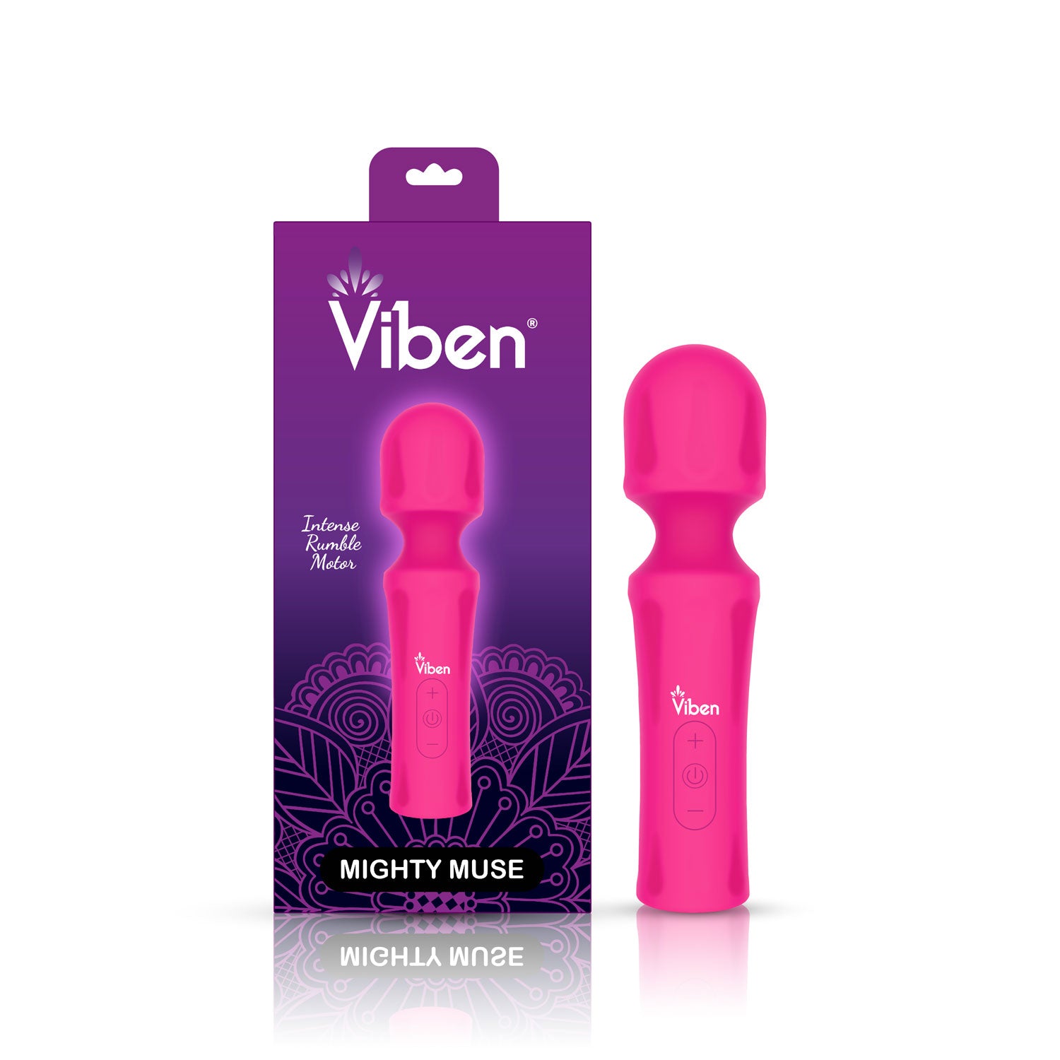 Presale Only - Mighty Muse - Hot Pink - Powerful Personal Wand - Massager-Massagers-Viben-Andy's Adult World