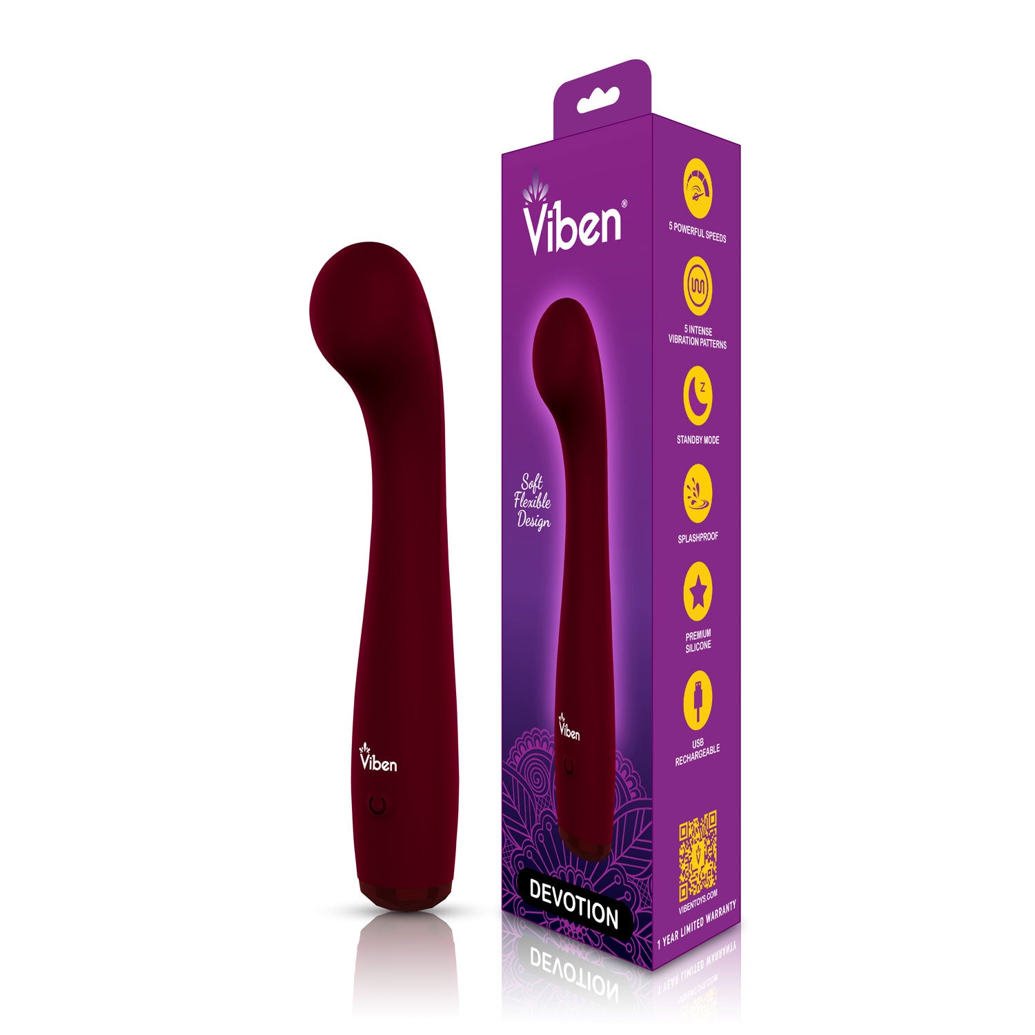 Presale Only - Devotion Ruby - Intense G-Spot Vibe-Vibrators-Viben-Andy's Adult World