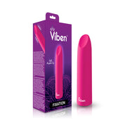 Fixation - Hot Pink - Powerful Lipstick Bullet Vibe-Vibrators-Viben-Andy's Adult World