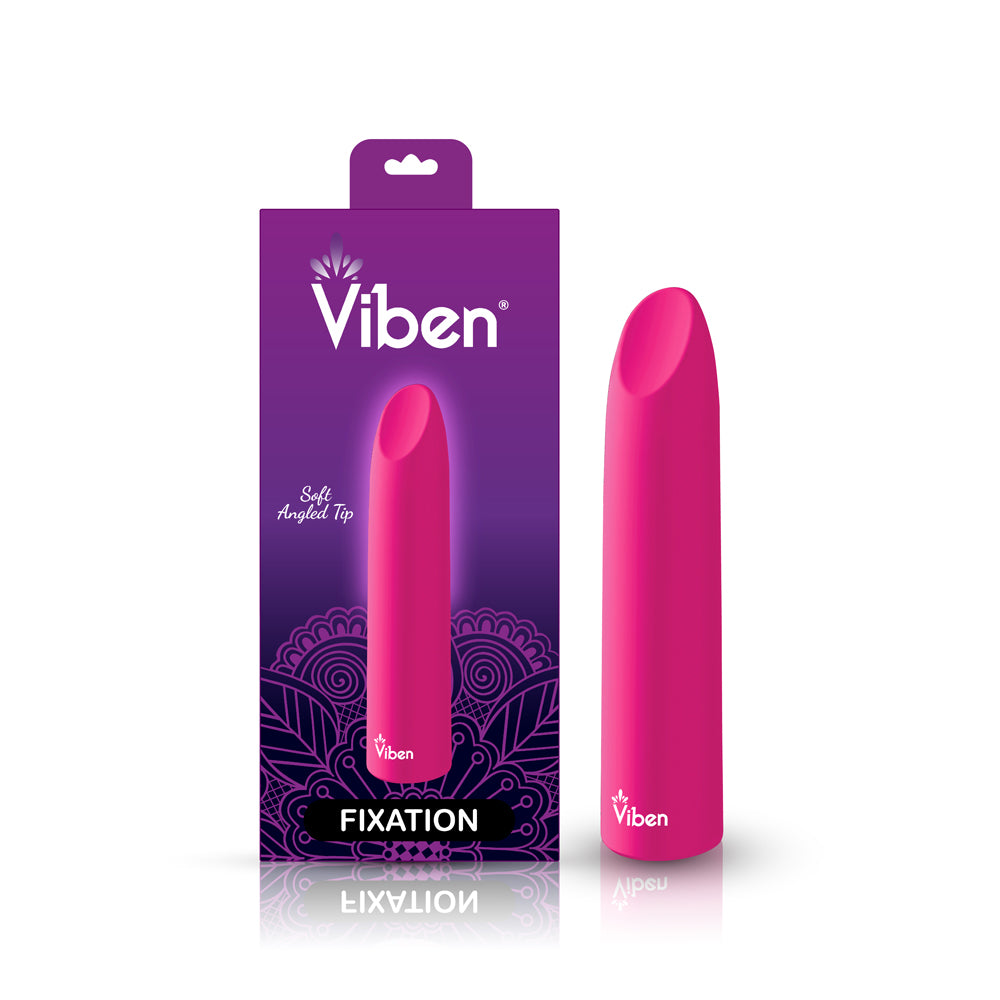 Fixation - Hot Pink - Powerful Lipstick Bullet Vibe-Vibrators-Viben-Andy's Adult World