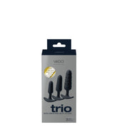 Trio Non-Vibrating Butt Plug Set - Blue-Anal Toys & Stimulators-VeDO-Andy's Adult World