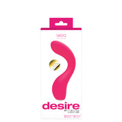 Desire Rechargeable G-Spot Vibe - Pink-Vibrators-VeDO-Andy's Adult World