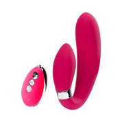 Jeni C-Shaped Dual Motor Vibe With Remote - Pink-Vibrators-VeDO-Andy's Adult World