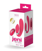 Jeni C-Shaped Dual Motor Vibe With Remote - Pink-Vibrators-VeDO-Andy's Adult World