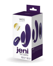 Jeni C-Shaped Dual Motor Vibe With Remote - Purple-Vibrators-VeDO-Andy's Adult World