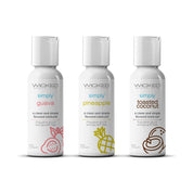 Wicked Simply Tropical Trio 1oz Travel Size Flavored Lubes-Lubricants Creams & Glides-Wicked Sensual Care-Andy's Adult World