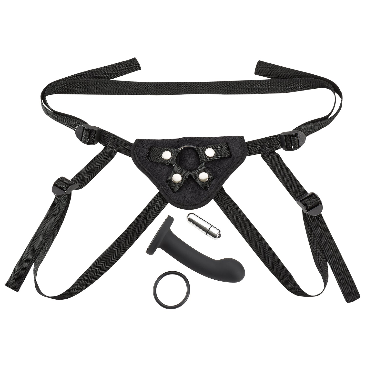 Strap on Harness Kit Black-Harnesses & Strap-Ons-Cloud 9 Novelties-Andy's Adult World