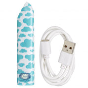 420 Slim Vibe Cloud - White/blue-Vibrators-Cloud 9 Novelties-Andy's Adult World