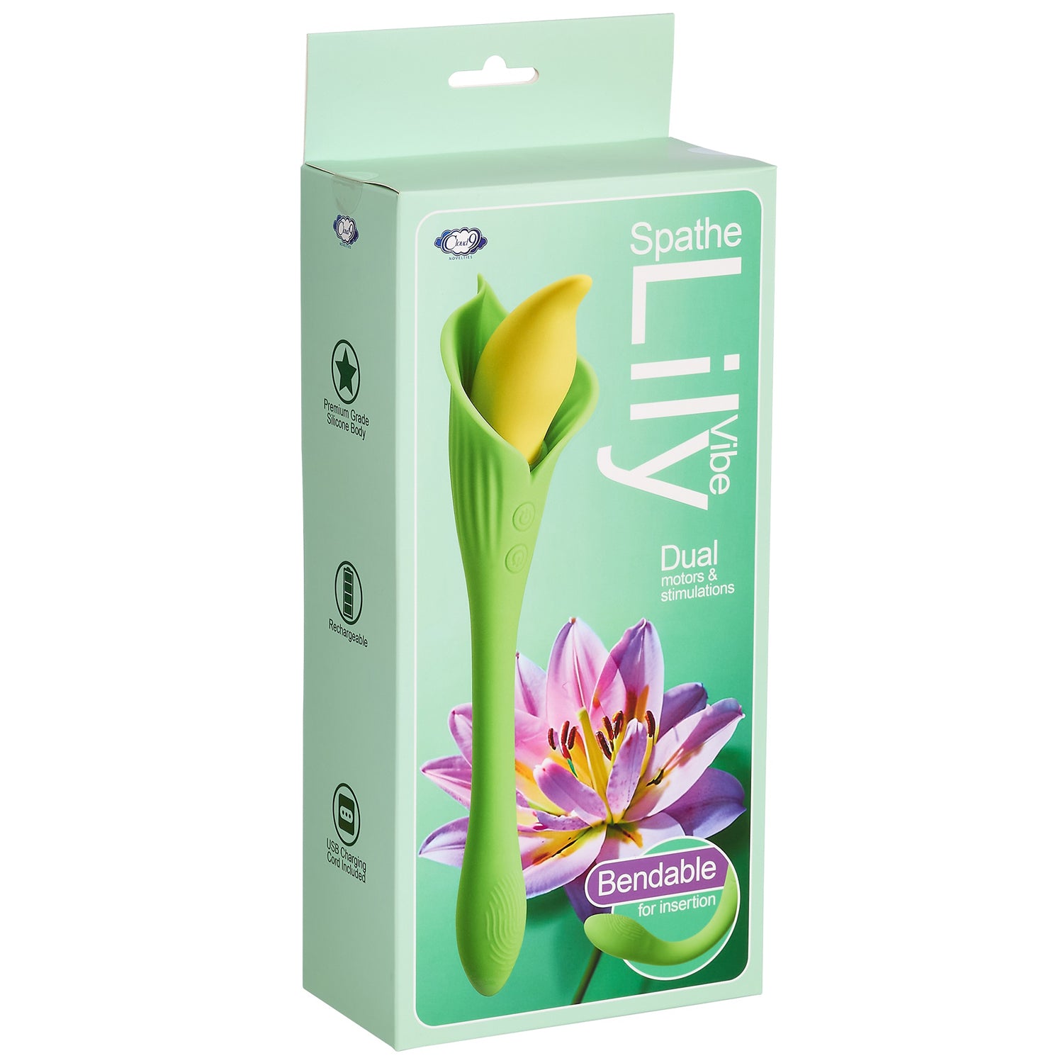 Spathe Lily Vibe Green-Vibrators-Cloud 9 Novelties-Andy's Adult World