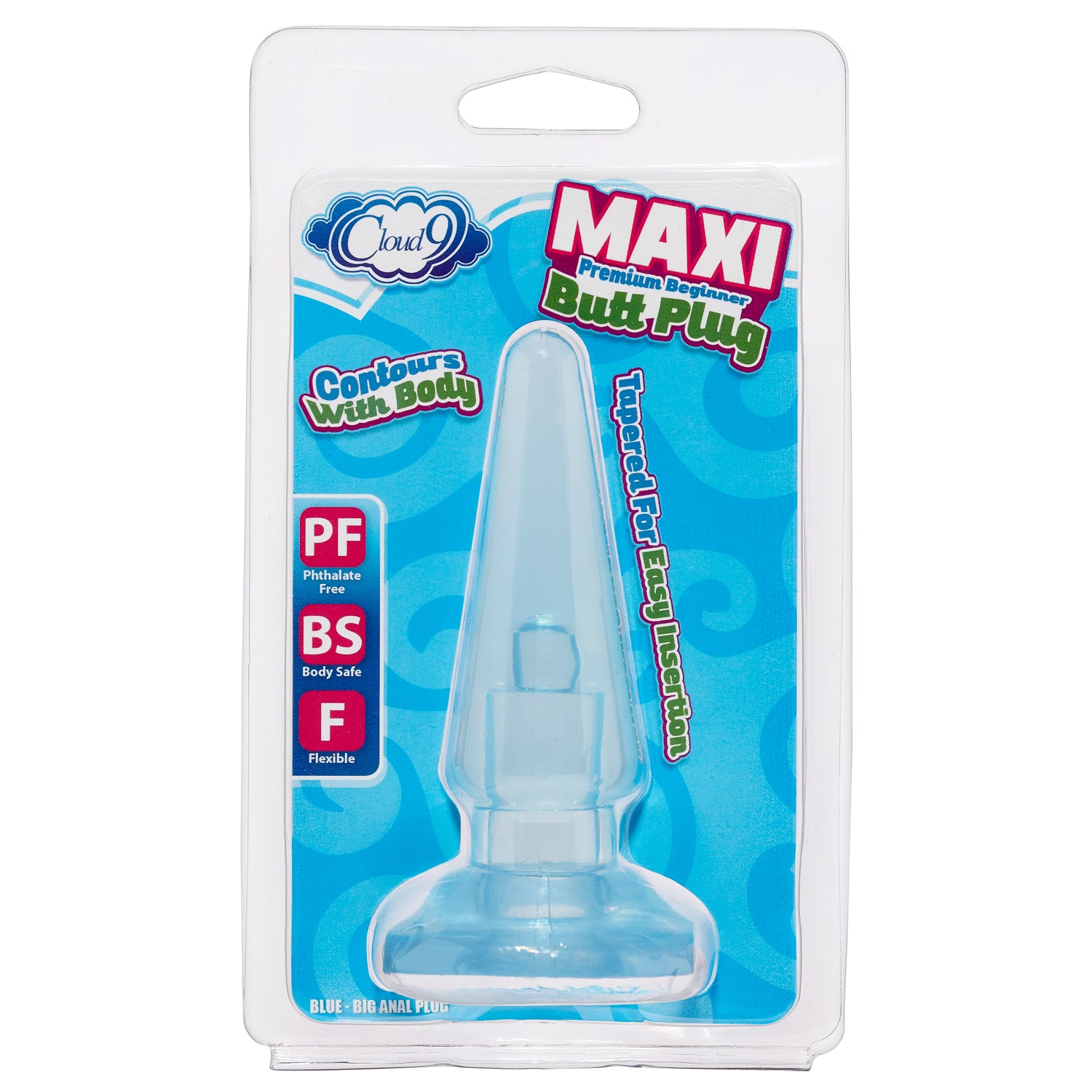 Maxi Butt Plug Blue-Anal Toys & Stimulators-Cloud 9 Novelties-Andy's Adult World