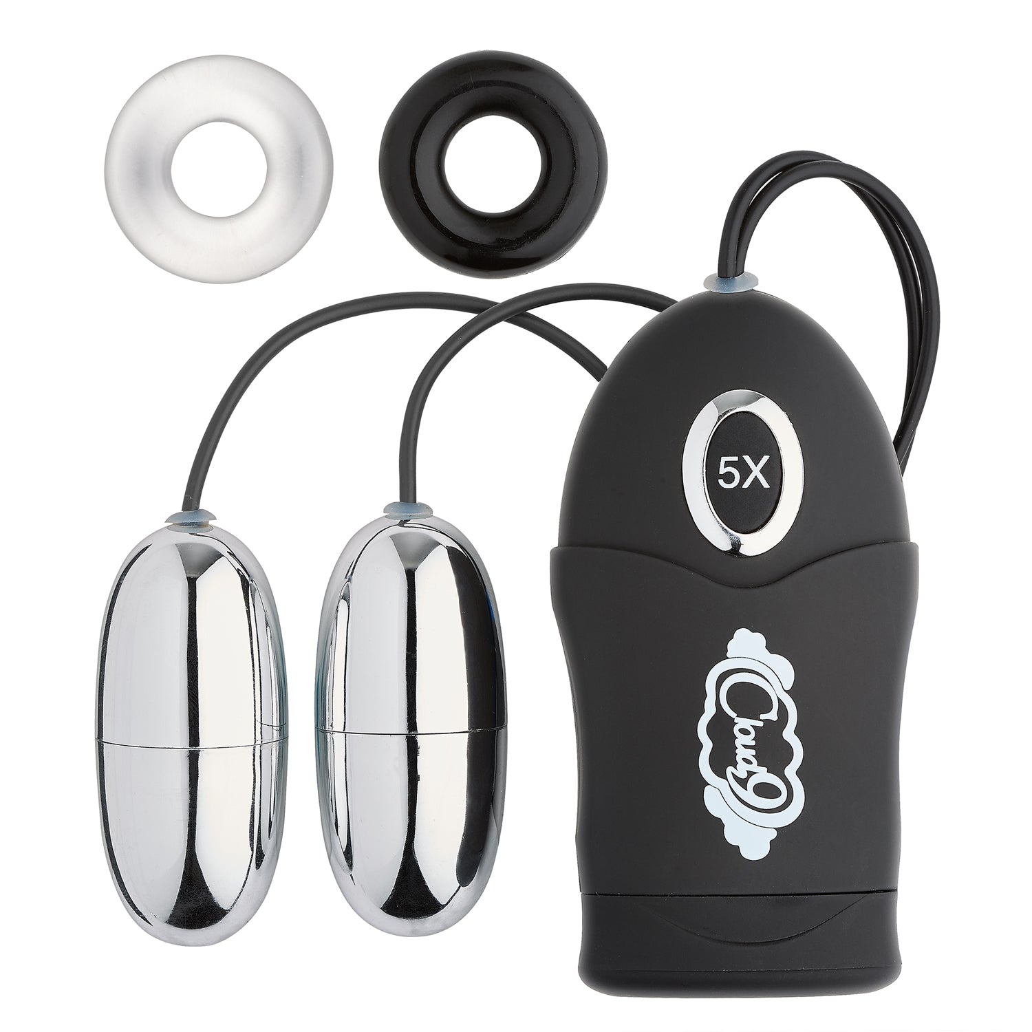 (D) Wtc Dual Egg Vibrator Black-Vibrators-Cloud 9 Novelties-Andy's Adult World