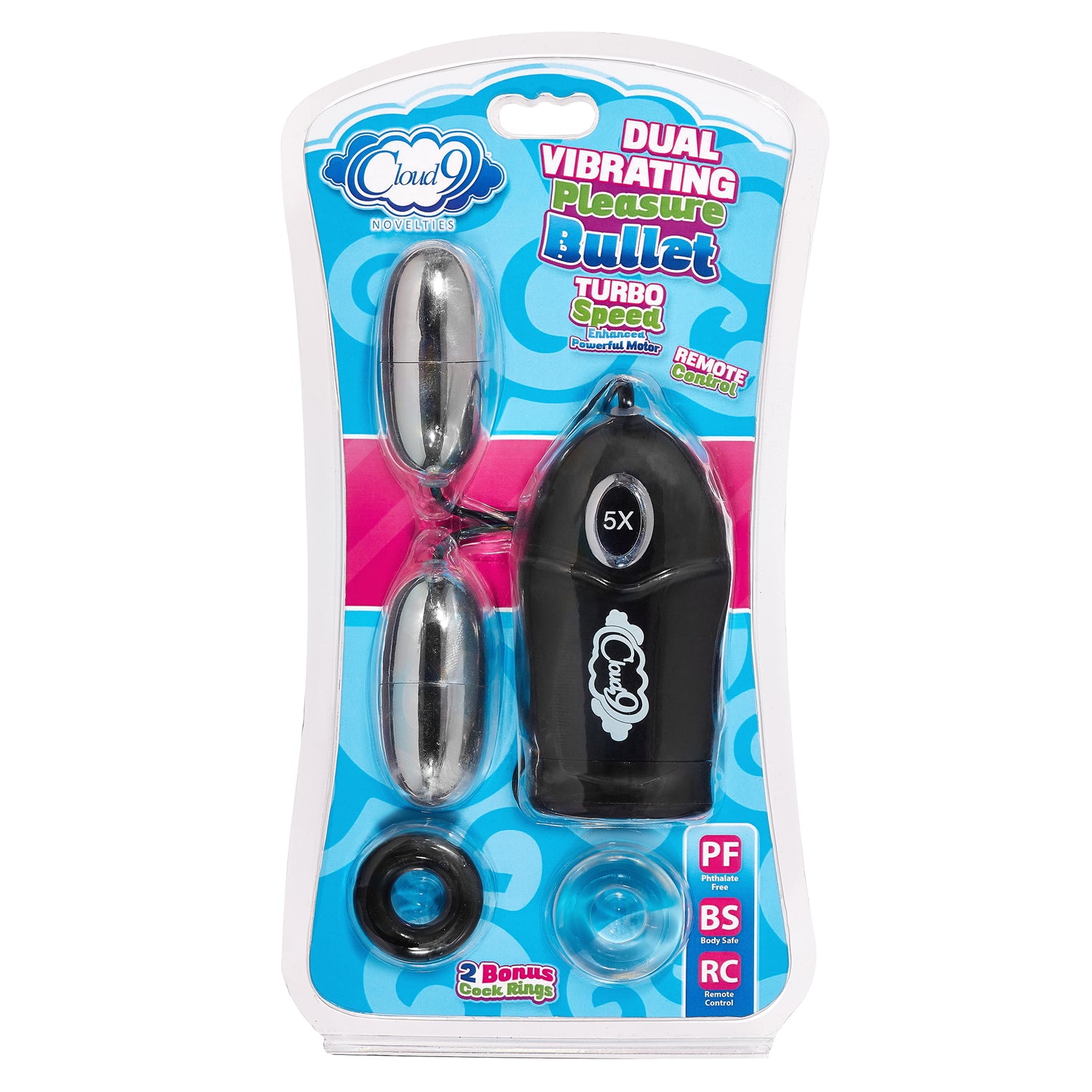 (D) Wtc Dual Egg Vibrator Black-Vibrators-Cloud 9 Novelties-Andy's Adult World