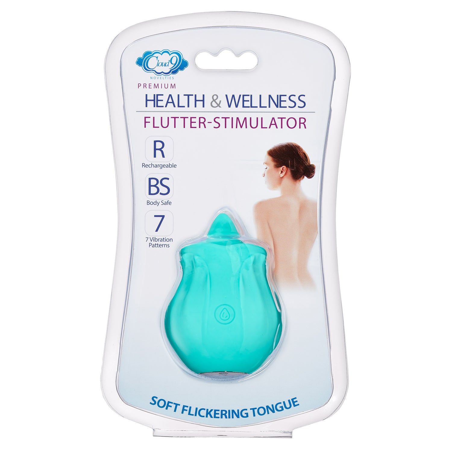 Health and Wellness Flutter Oral Tongue Stimulator Teal-Vibrators-Cloud 9 Novelties-Andy's Adult World