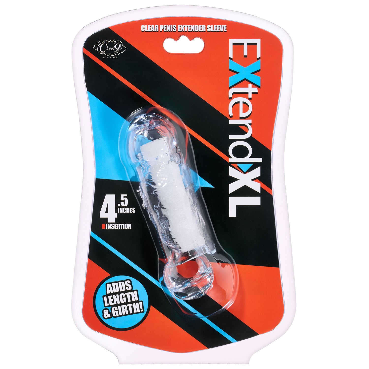 Extend XL Penis Sleeve 4.5" - Clear-Penis Extension & Sleeves-Cloud 9 Novelties-Andy's Adult World