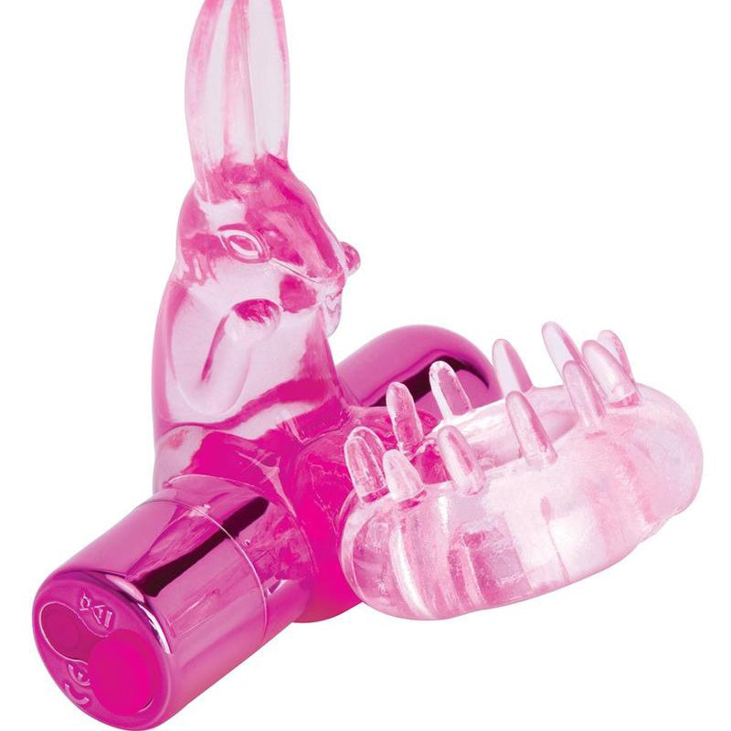 Bodywand Rechargeable Rabbit Ring - Pink-Cockrings-Bodywand-Andy's Adult World