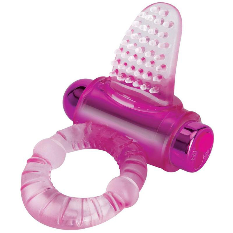 Bodywand Rechargeable Lick It Pleasure Ring - Pink-Cockrings-Bodywand-Andy's Adult World