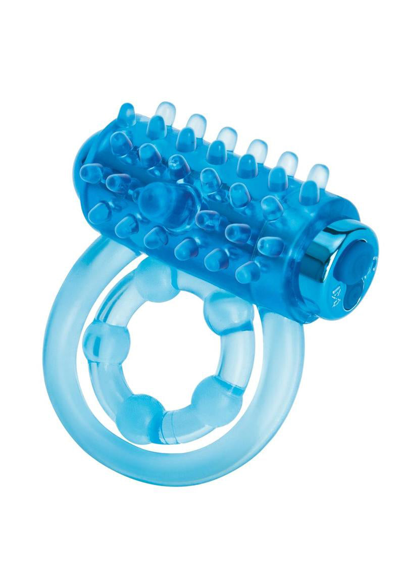 Bodywand Rechargeable Classic Duo Ring - Blue-Cockrings-Bodywand-Andy's Adult World