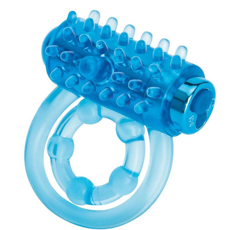 Bodywand Rechargeable Classic Duo Ring - Blue-Cockrings-Bodywand-Andy's Adult World