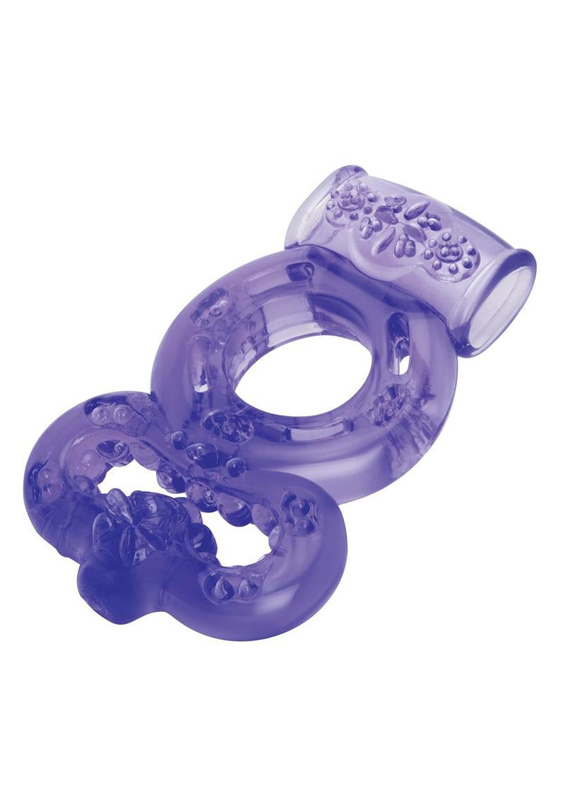 Bodywand Rechargeable Duo Ring - Purple-Cockrings-Bodywand-Andy's Adult World