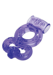 Bodywand Rechargeable Duo Ring - Purple-Cockrings-Bodywand-Andy's Adult World