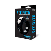 Zolo Fit Rite Vibrate Cock Ring With Snaps - Black-Cockrings-Zolo Cup-Andy's Adult World