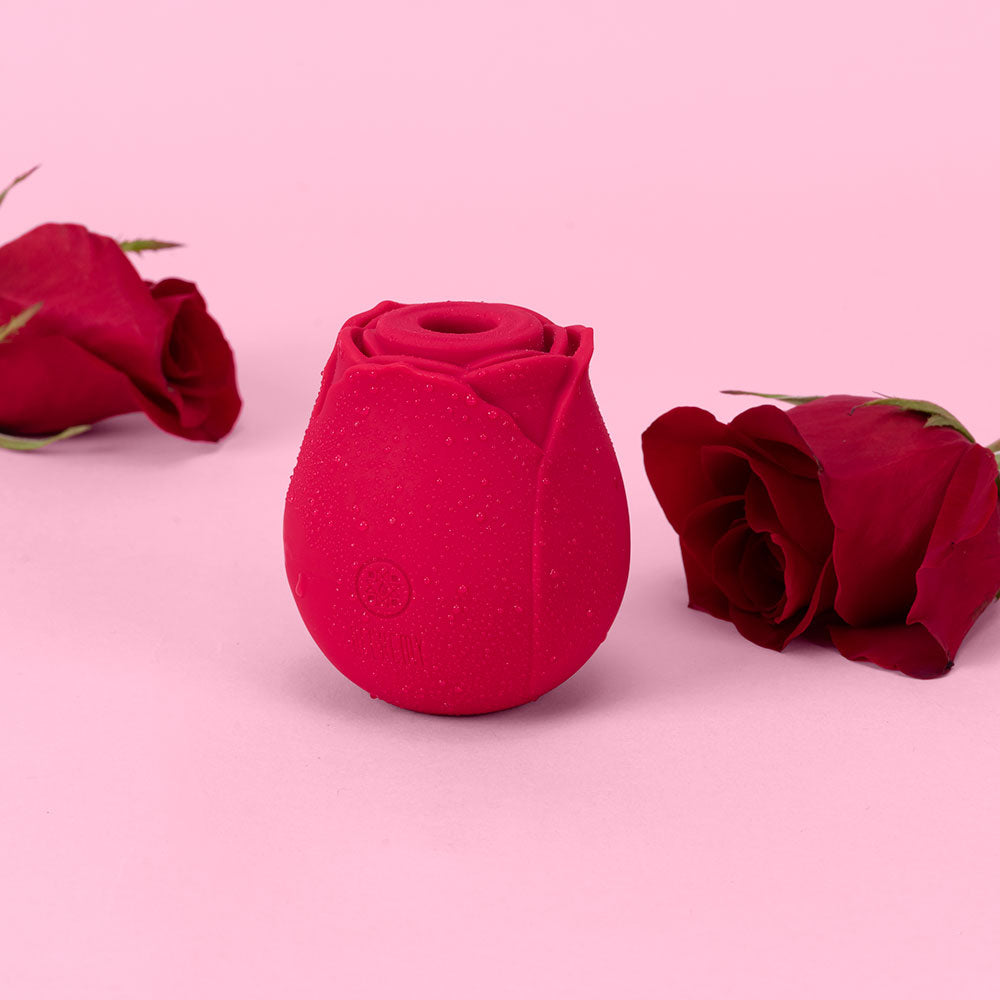Alchemy Rosebud Luxury Air-Pulse Massager - Red-Clit Stimulators-Alchemy-Andy's Adult World