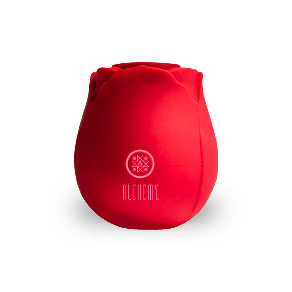Alchemy Rosebud Luxury Air-Pulse Massager - Red-Clit Stimulators-Alchemy-Andy's Adult World