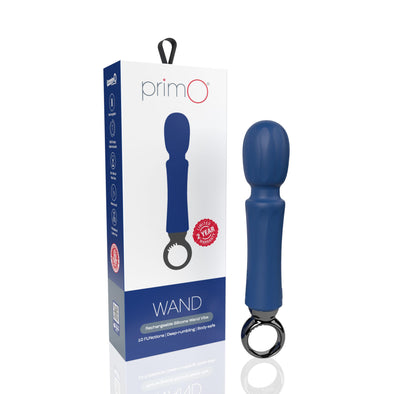 Primo Wand Rechargeable Vibe - Blueberry-Vibrators-Screaming O-Andy's Adult World