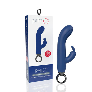 Primo Rabbit Rechargeable Vibrator - Blueberry-Vibrators-Screaming O-Andy's Adult World