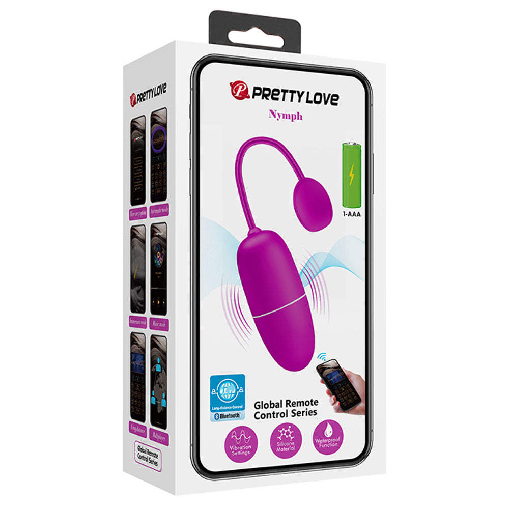 Pretty Love Nymph Global Remote Control Series - Purple-Clit Stimulators-Pretty Love-Andy's Adult World