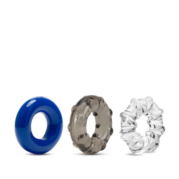 Stay Hard - Triple Stretch 3 Pack Cock Rings
