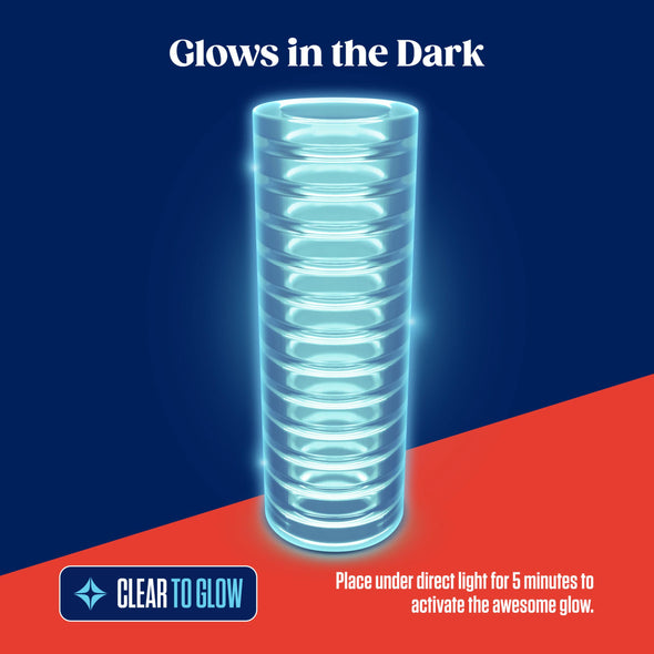 Rize - Ribz - Glow in the Dark Self - Lubricating Stroker - Clear-Masturbation Aids for Males-Blush-Andy's Adult World
