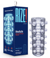 Rize - Swich - Glow in the Dark Self -Lubricating Stroker - Clear-Masturbation Aids for Males-Blush-Andy's Adult World