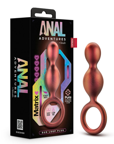 Anal Adventures Matrix - Duo Loop Plug - Copper-Anal Toys & Stimulators-Blush Novelties-Andy's Adult World