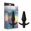 Anal Adventures Platinum - Silicone Vibrating Plug - Black-Anal Toys & Stimulators-Blush Novelties-Andy's Adult World