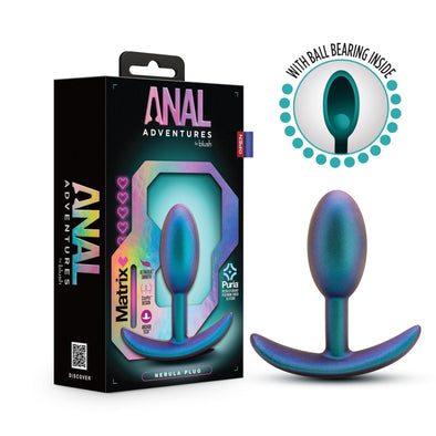 Anal Adventures Matrix - Nebula Plug - Lunar Blue-Anal Toys & Stimulators-Blush-Andy's Adult World
