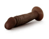 Dr. Skin Plus - 6 Inch Posable Dildo - Chocolate-Dildos & Dongs-Blush Novelties-Andy's Adult World