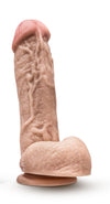Dr. Skin - Mr. D - 8.5 Inch Dildo With Balls - Beige-Dildos & Dongs-Blush-Andy's Adult World