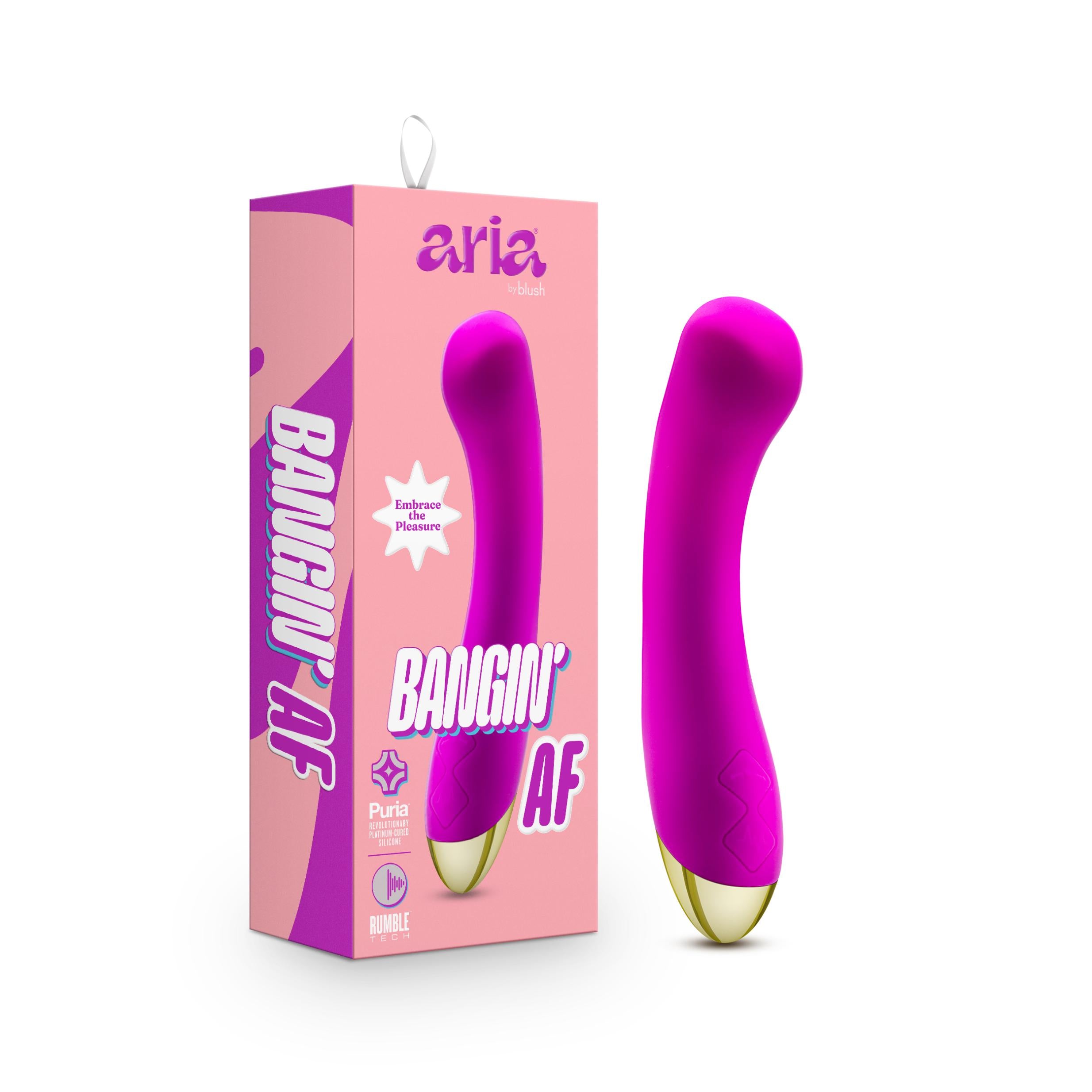 Aria - Bangin' Af - Purple-Vibrators-Blush Novelties-Andy's Adult World