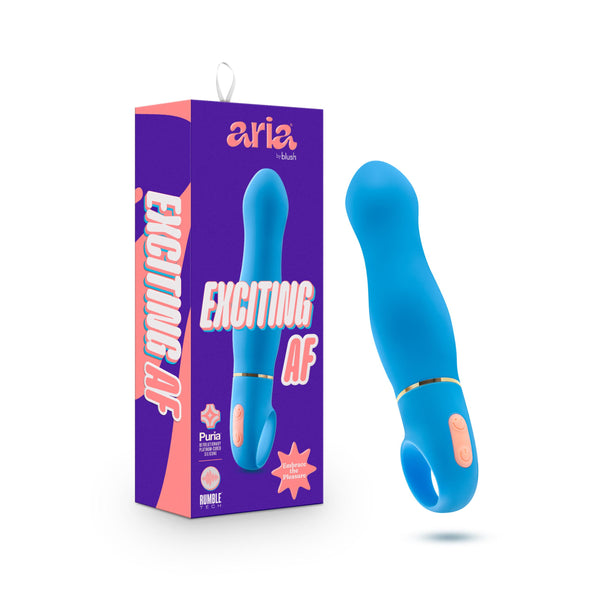 Aria - Exciting Af - Blue-Vibrators-Blush Novelties-Andy's Adult World