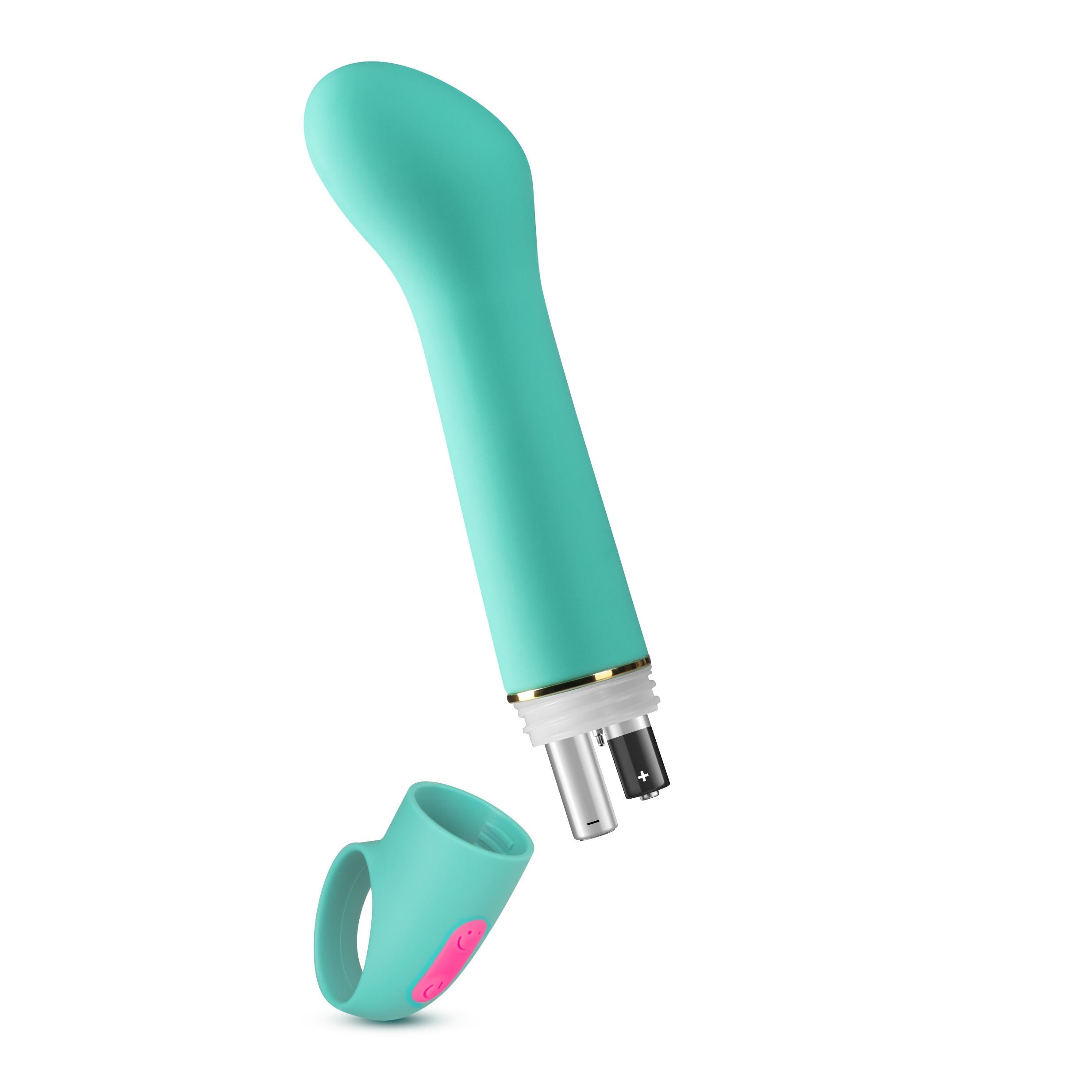 Aria - Flirty Af - Teal-Vibrators-Blush Novelties-Andy's Adult World
