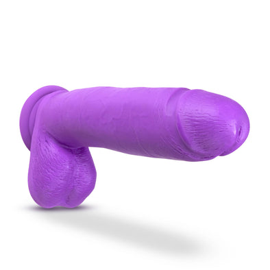 Neo Elite - 10 Inch Silicone Dual Density Cock With Balls - Neon Purple-Dildos & Dongs-Blush Novelties-Andy's Adult World
