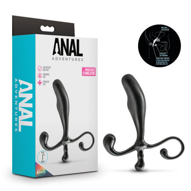 Anal Adventures - Prostate Stimulator - Black-Anal Toys & Stimulators-Blush Novelties-Andy's Adult World
