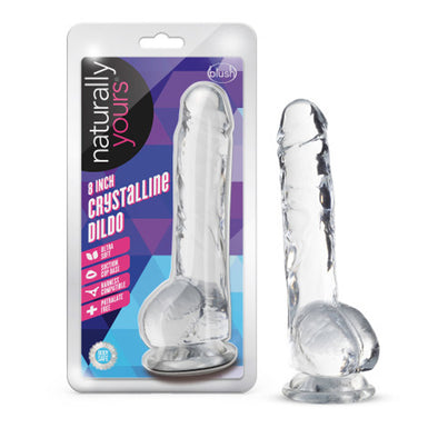 Naturally Yours - 8 Inch Crystalline Dildo - Diamond-Dildos & Dongs-Blush Novelties-Andy's Adult World