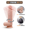 Dr. Skin Silicone - Dr. Ethan - 8.5 Inch Gyrating Dildo - Beige-Dildos & Dongs-Blush-Andy's Adult World