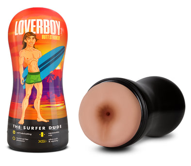 Loverboy - the Surfer Dude - Self Lubricating Stroker - Beige-Masturbation Aids for Males-Blush-Andy's Adult World