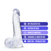 B Yours Plus - Ram n' Jam - Clear-Dildos & Dongs-Blush Novelties-Andy's Adult World