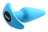 21x Silicone Butt Plug With Remote - Blue-Anal Toys & Stimulators-XR Brands Bang-Andy's Adult World