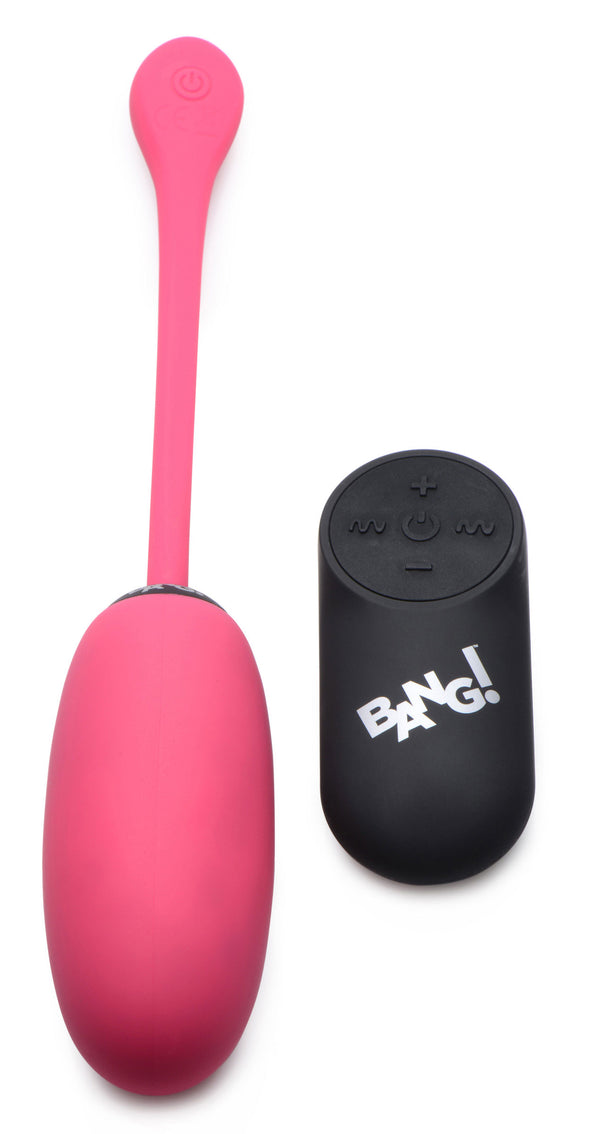 28x Plush Egg and Remote - Pink-Vibrators-XR Brands Bang-Andy's Adult World