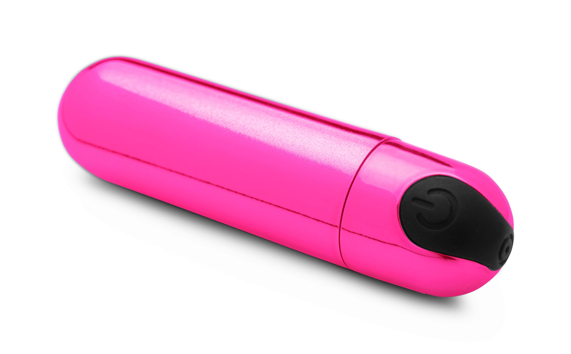 10x Rechargeable Vibrating Metallic Bullet - Pink-Eggs & Bullets-XR Brands Bang-Andy's Adult World